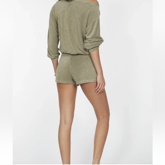 NWT, Generation Love‎ New York, Becky Terry Sweatshorts in Army - Picture 2 of 13